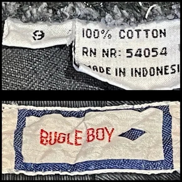 ▪️VTG▪️BUGLE BOY▪️1990's Pleated High Waist Cotton Ankle Pants - Picture 6 of 8